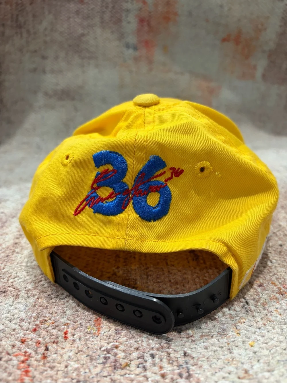 Vintage M&M’s Racing Team #36 NASCAR Youth Snapback Hat Yellow Embroidered